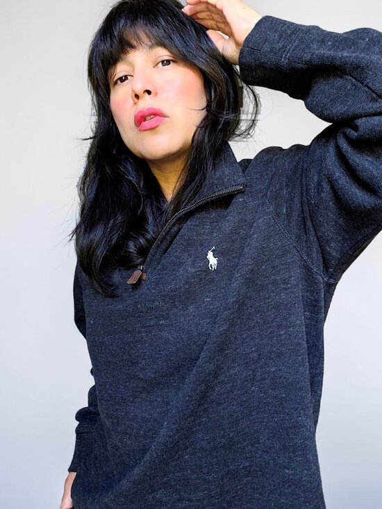 Polo Ralph Lauren Other - Polo Ralph Lauren estate rib quarter zip heather black minimalist sweater M's XL